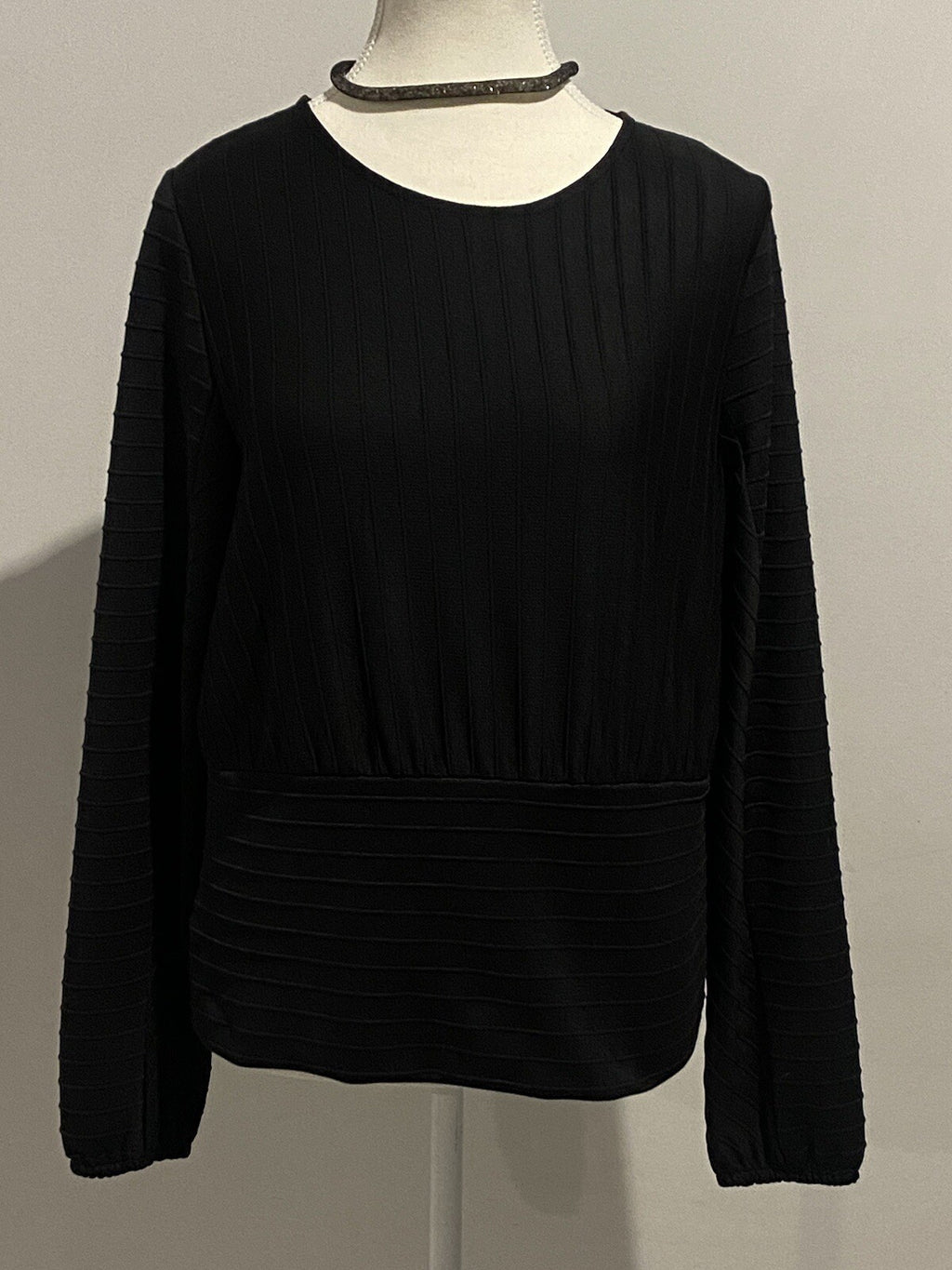 H&M Black Long Sleeve Mini Dress Size M Cocktail Evening Party