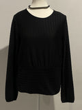 H&M Black Long Sleeve Mini Dress Size M Cocktail Evening Party