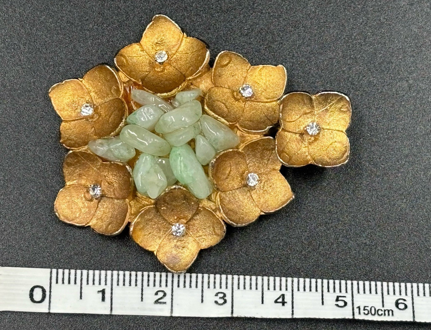 CHANEL Camellia Brooch Pendant Gripoix Glass 1980s Couture Rare