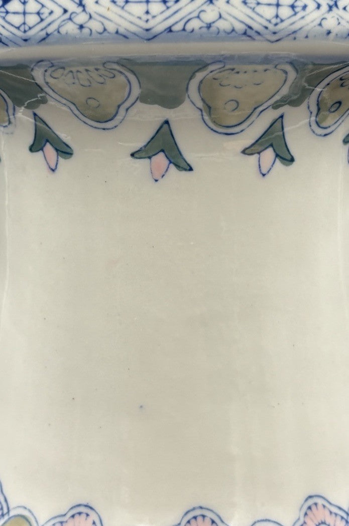 Chinese Jingdezhen Porcelain Vase Hand Painted Birds Peony Floral 42cm Large