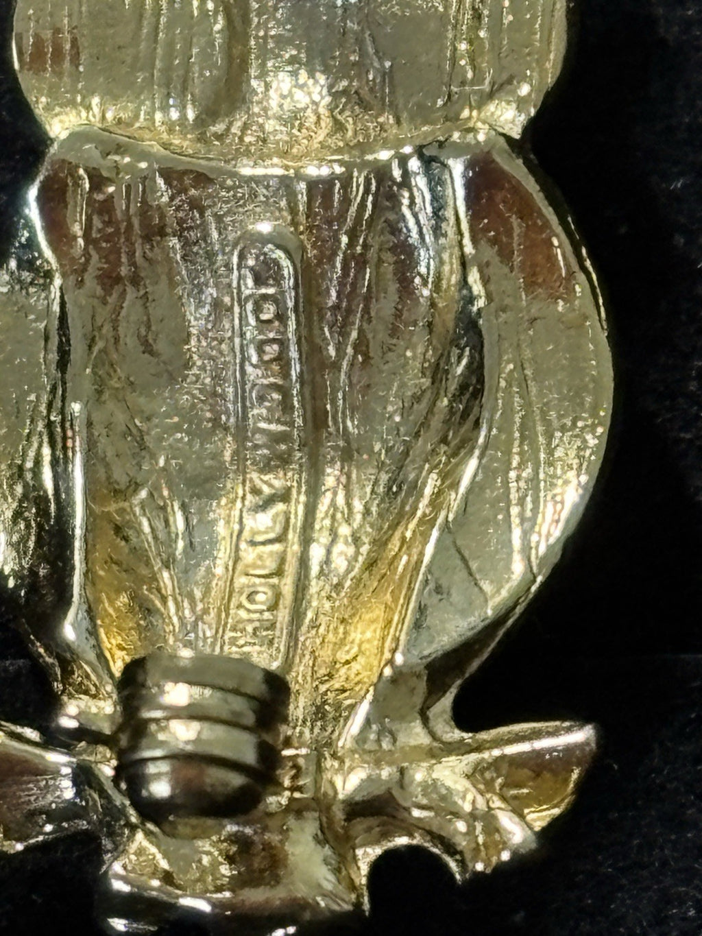 Vintage Hollywood Owl Brooch Gold Tone Figural Enamel Mid Century Jewelry