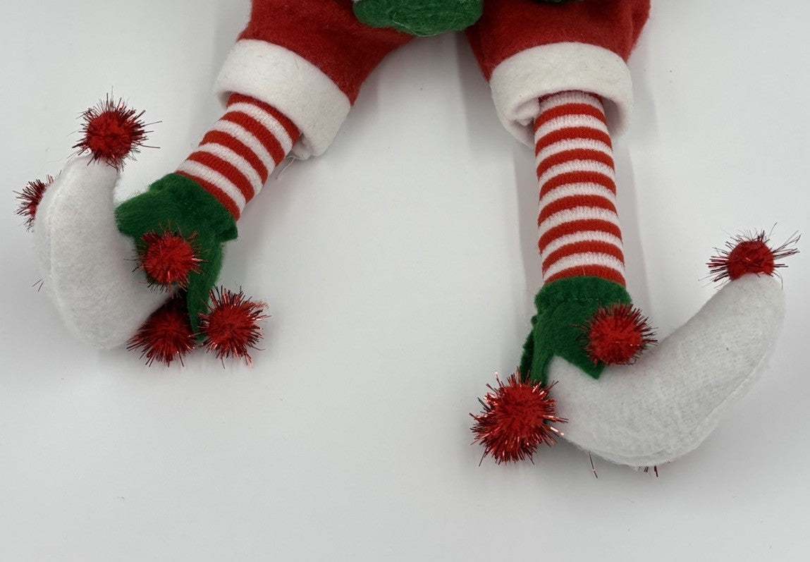 Myer Giftorium 56cm Christmas Elf Plush Shelf Sitter.