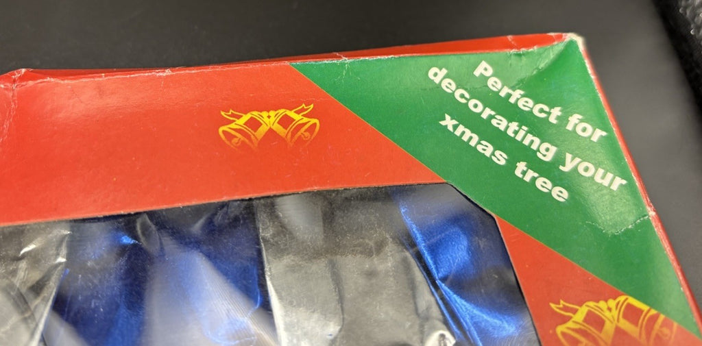 Christmas Crackers Bon Bons Set Of 10 Blue Silver Foil Santa Gift Box