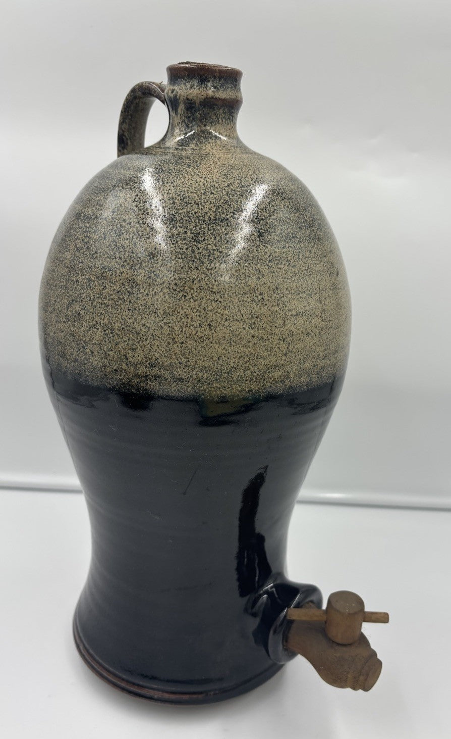Vintage Australian Studio Pottery Stoneware Dispenser Jug Tap 39cm