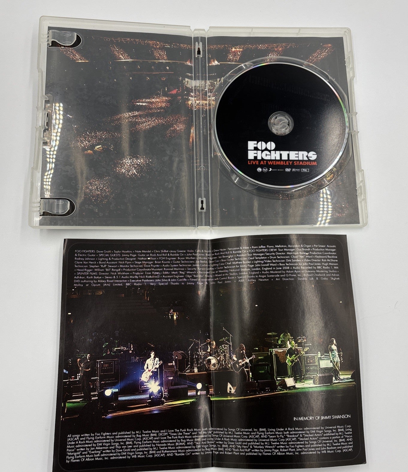 Foo Fighters Live at Wembley Stadium DVD 2008 Rock Concert PAL Region 4