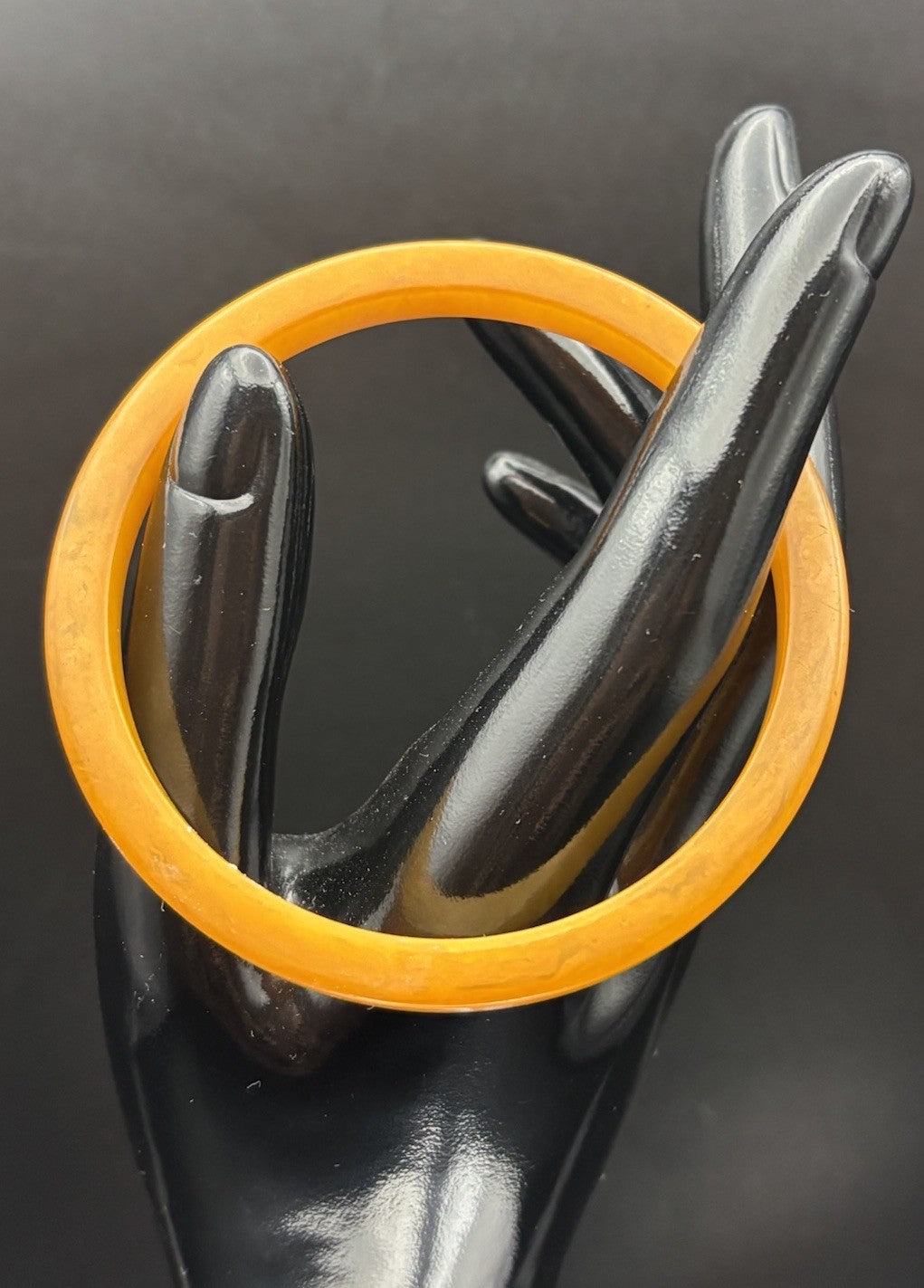 Vintage Tested Butterscotch Bakelite Bangle Bracelet Set Catalin 76.7mm