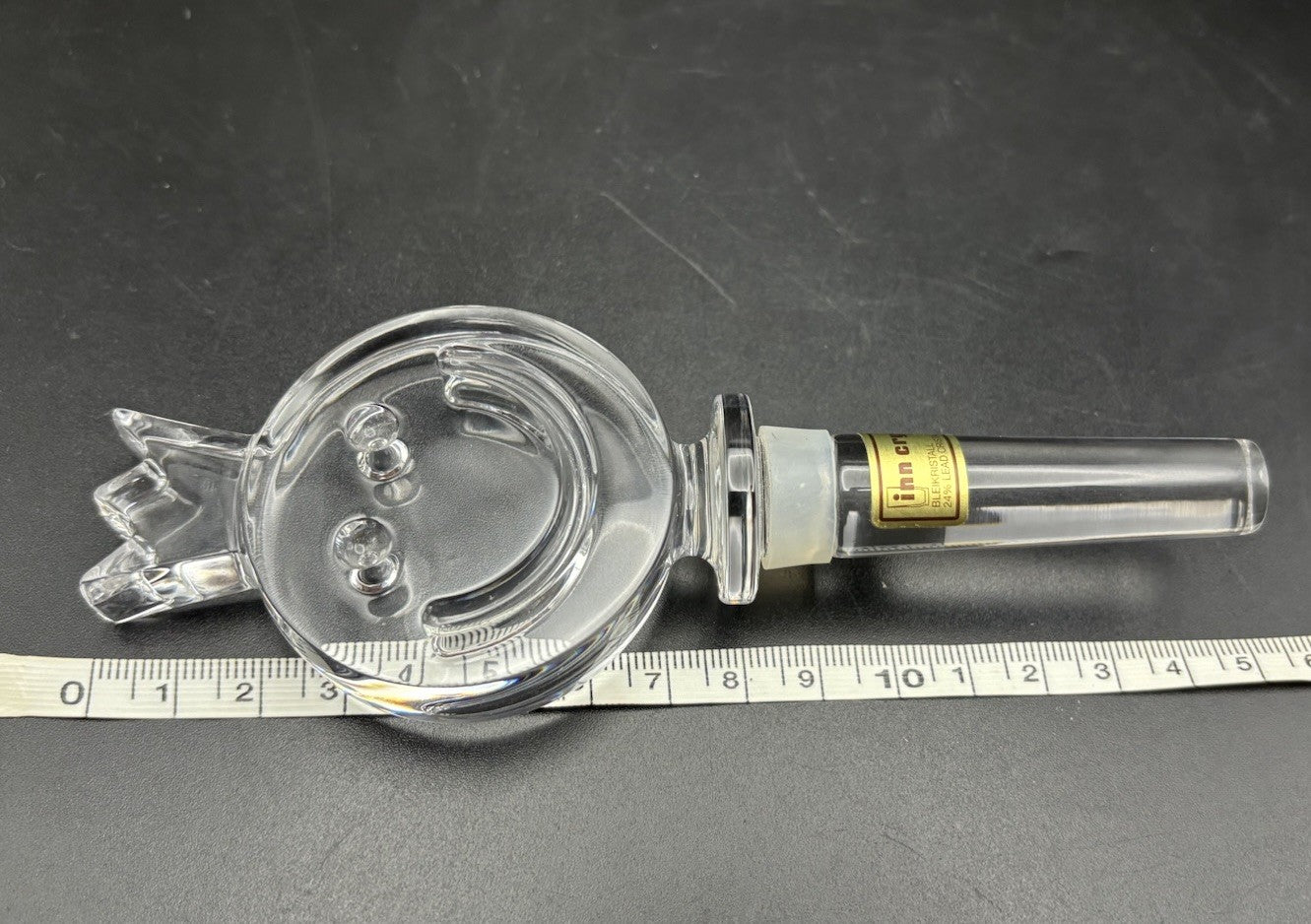 Vintage Inn Crystal 24% Lead Crystal Bottle Stopper Austria Boxed Barware