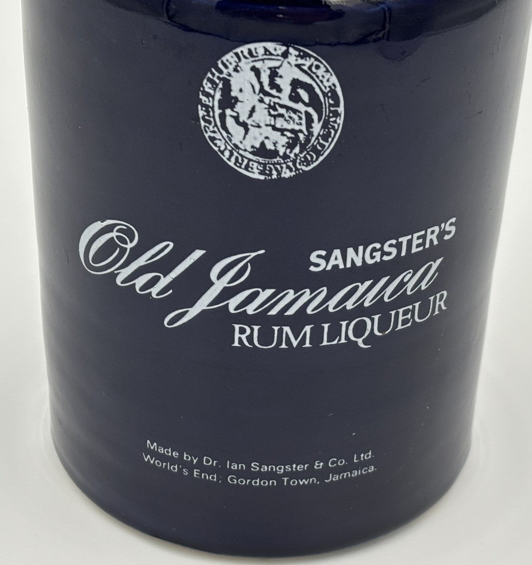 Empty Rare Sangster’s Jamaica Rum Decanter Vintage Ceramic Bottle