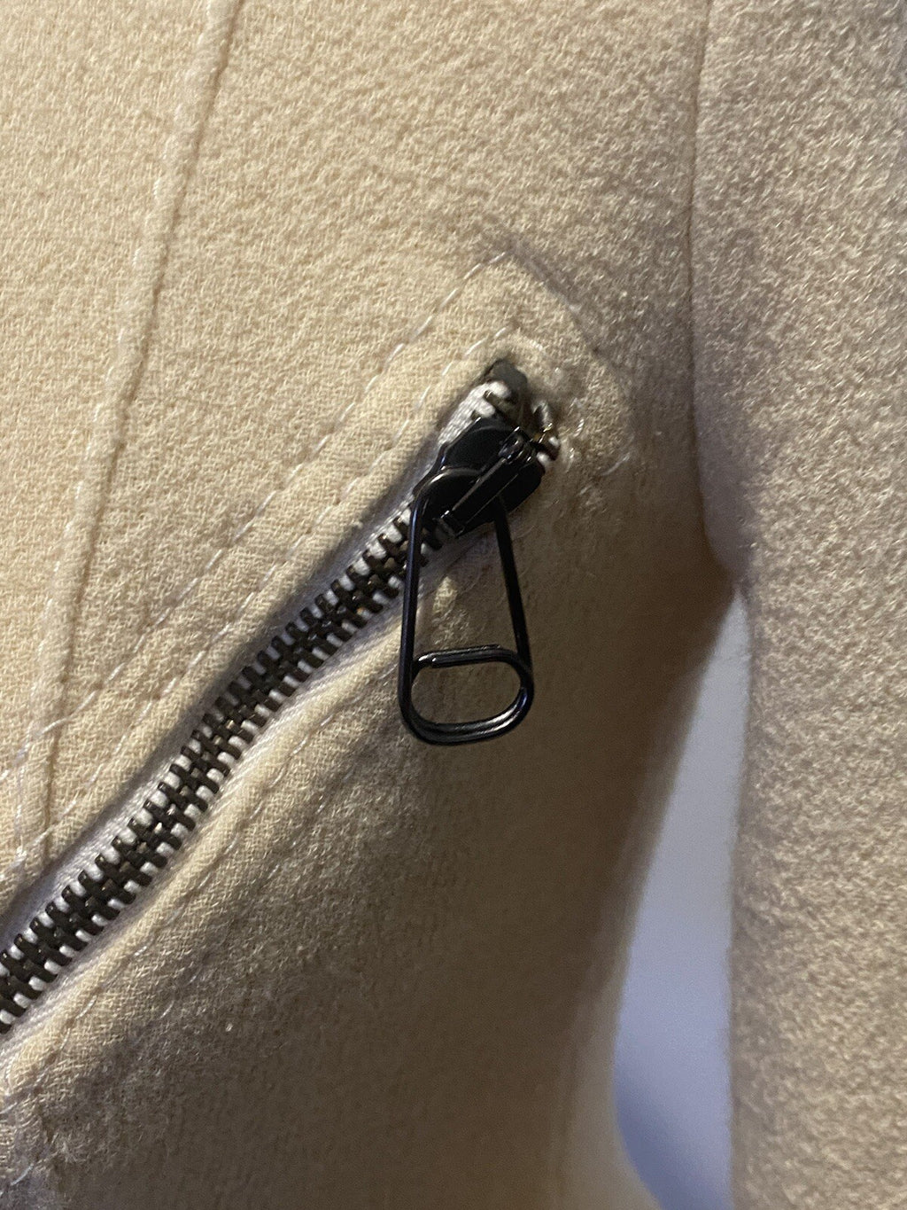 RARE Versus Versace Italian Wool Moto Jacket Ivory Asymmetric Zip Y2K Designer