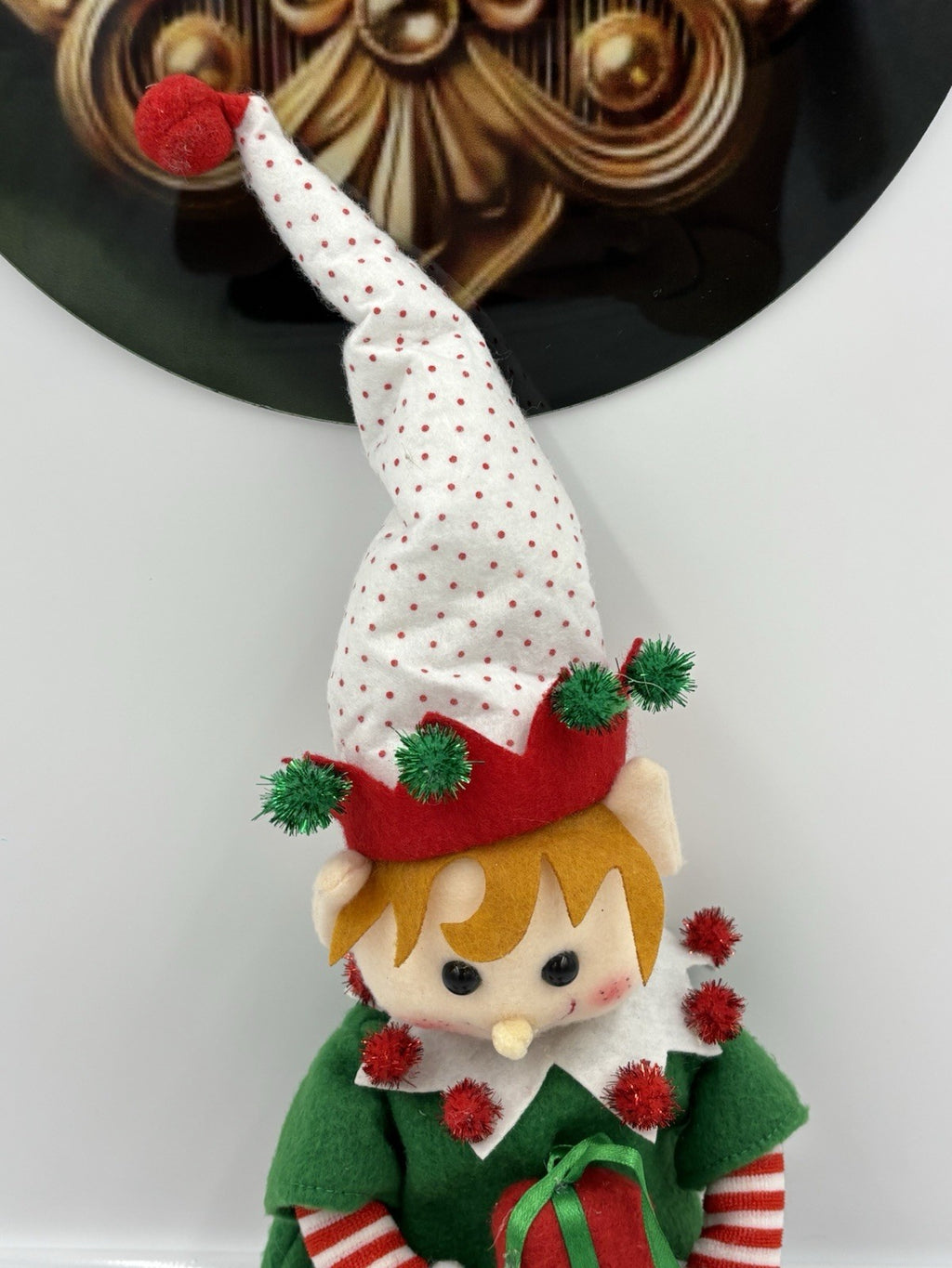 Myer Giftorium 56cm Christmas Elf Plush Shelf Sitter.