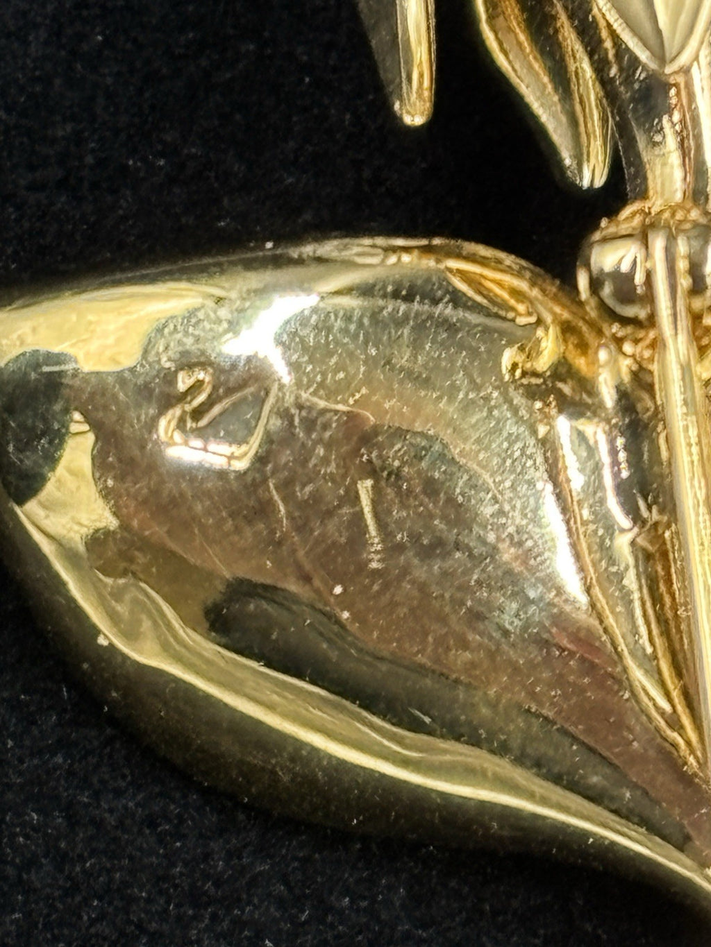 Swarovski Memories Rose Brooch Gold Plated Clear Crystal Vintage 1990s Jewelry