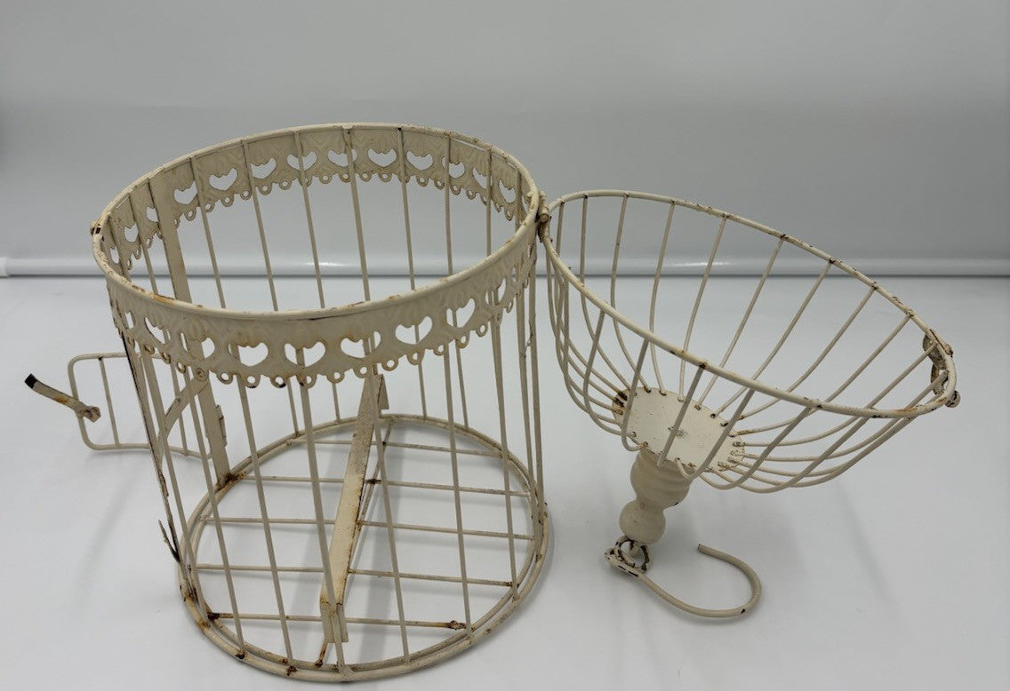 Large 41cm Shabby Chic Bird Cage Candle Holder Wedding Decor Centrepiece