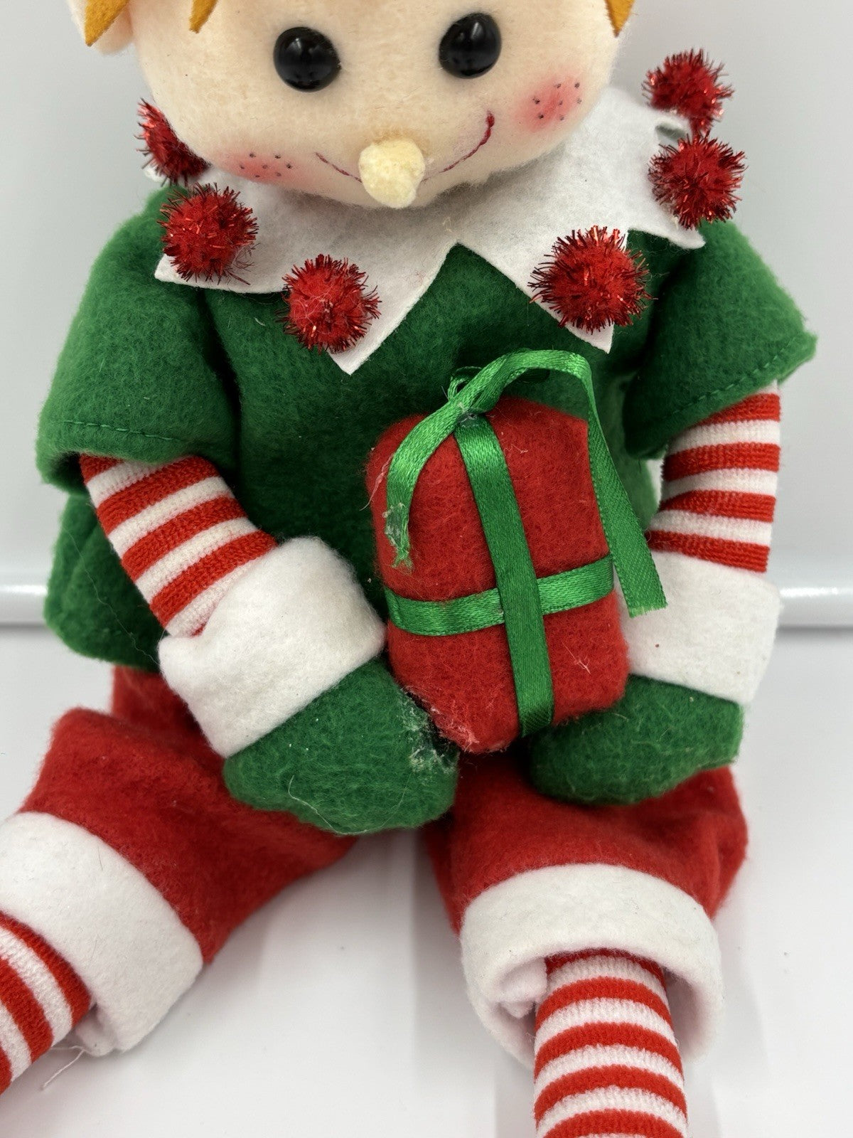 Myer Giftorium 56cm Christmas Elf Plush Shelf Sitter.