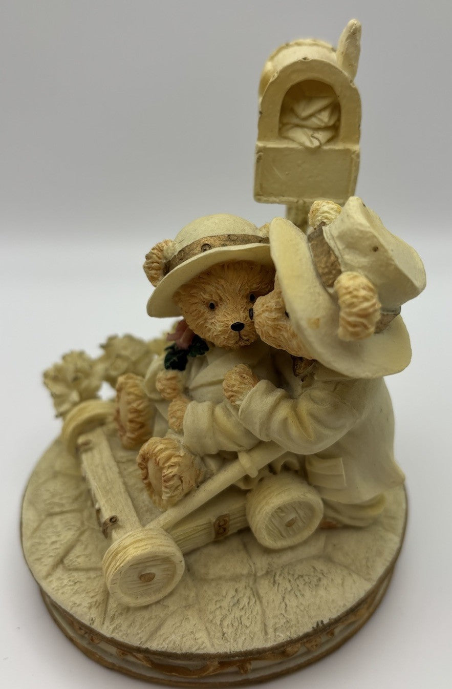 Vintage Avon Beary Bear Collection "Beary Wedding Day" 1998 Figurines*