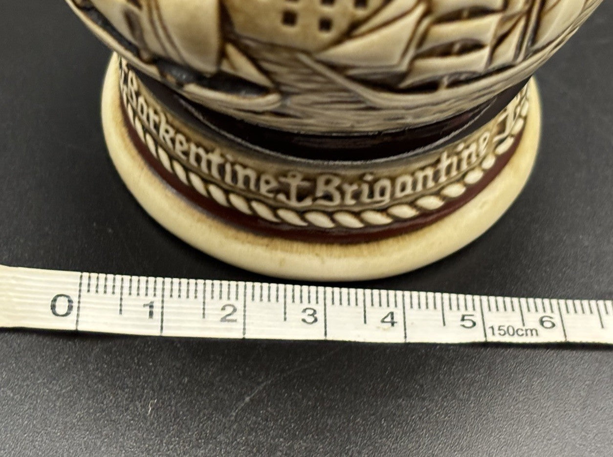 Vintage Avon Beer Stein 1982 Brazil Sailing Ship Tankard Collectible