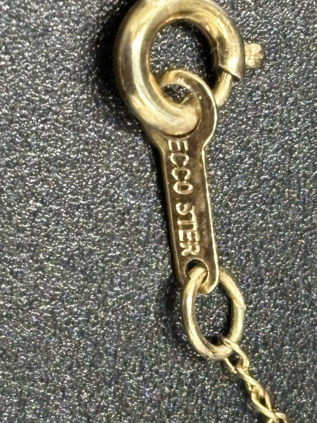Vintage 9ct Gold Diamond Infinity Pendant Sterling Silver Chain