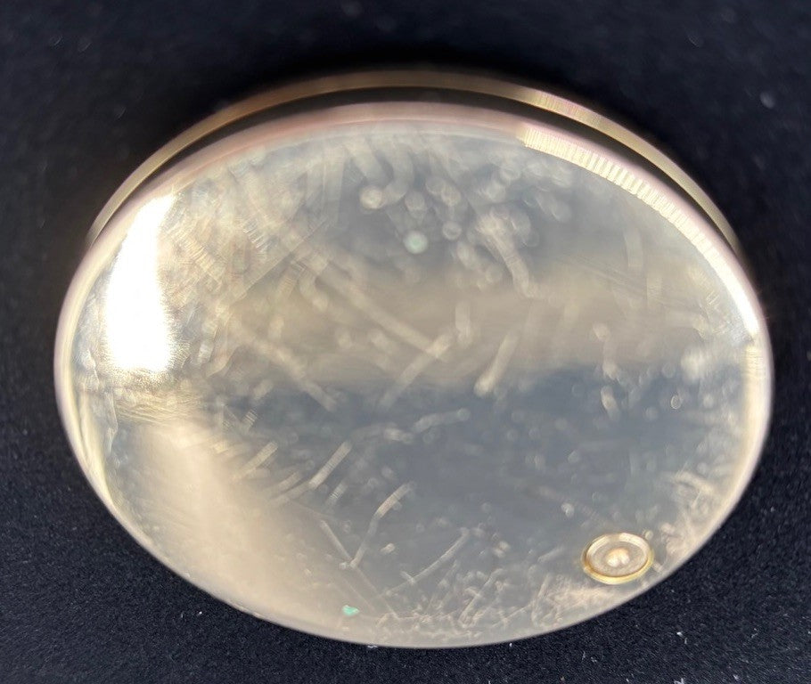 BVLGARI Round Slide Mirror Gold Tone 1 Piece Set.