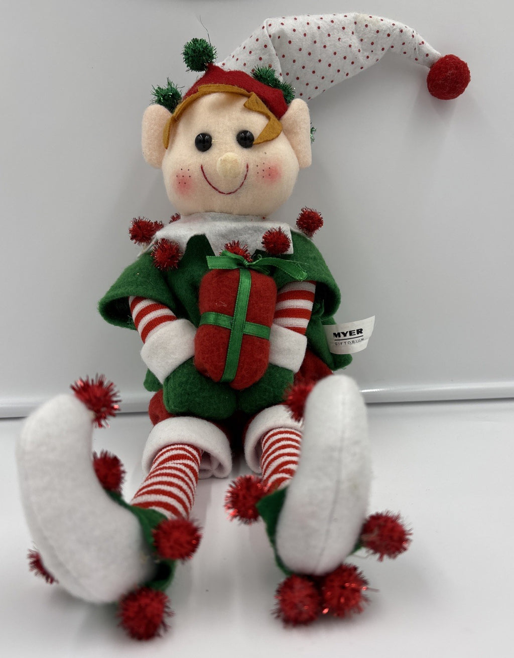 Myer Giftorium 56cm Christmas Elf Plush Shelf Sitter