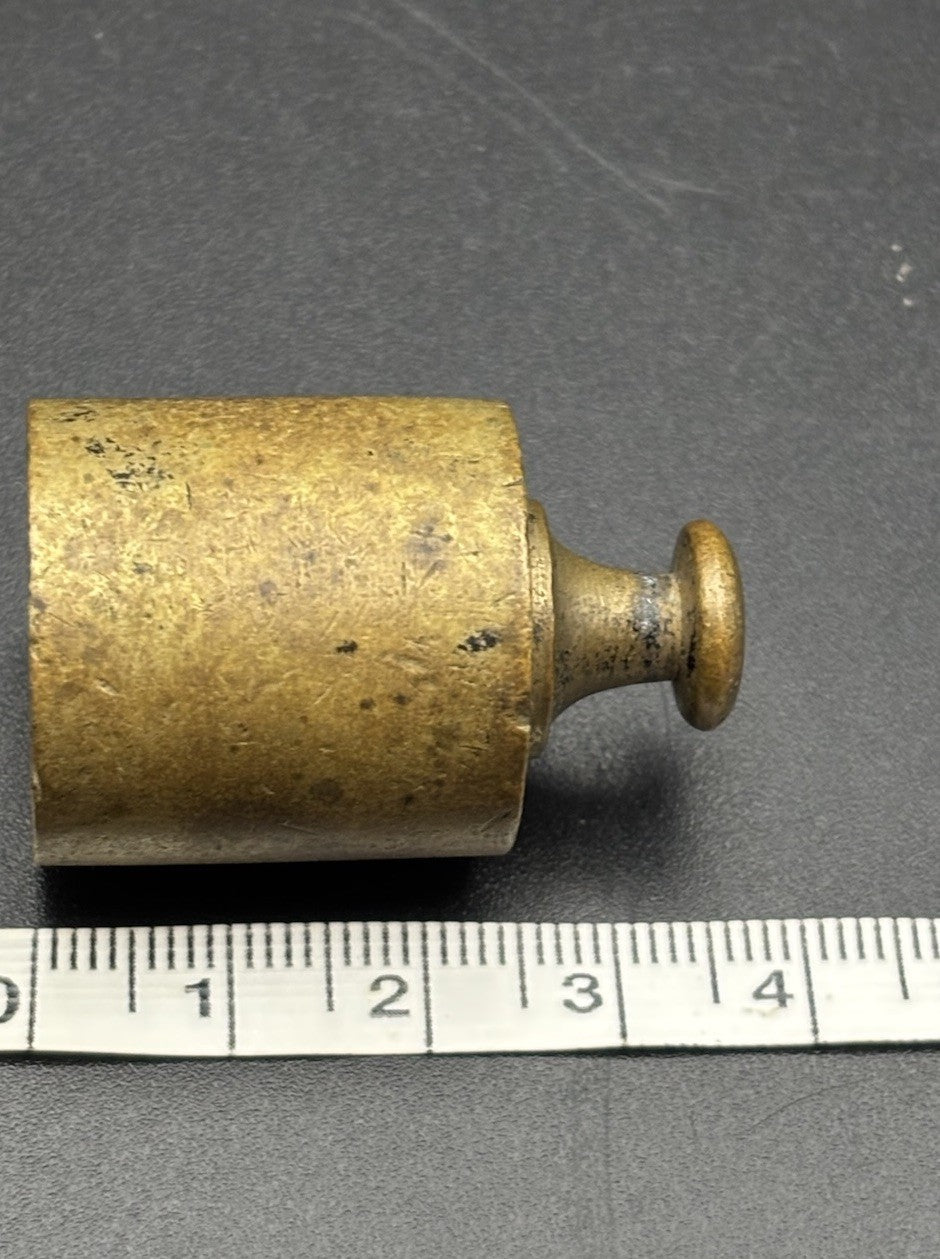 Vintage 100 Gramos Brass Calibration Weight Scale Balance Test Weight