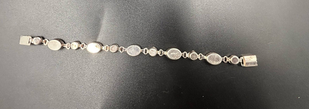 Vintage Italian Micro Mosaic Millefiori Link Bracelet Signed