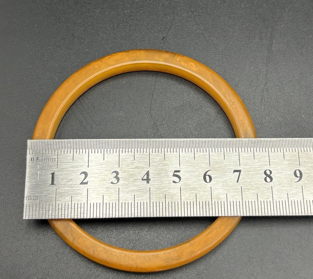Vintage Tested Butterscotch Bakelite Bangle Bracelet Set Catalin 76.7mm