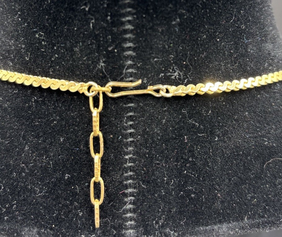 Vintage Cognac Amber Diamanté Statement Necklace Gold Tone.