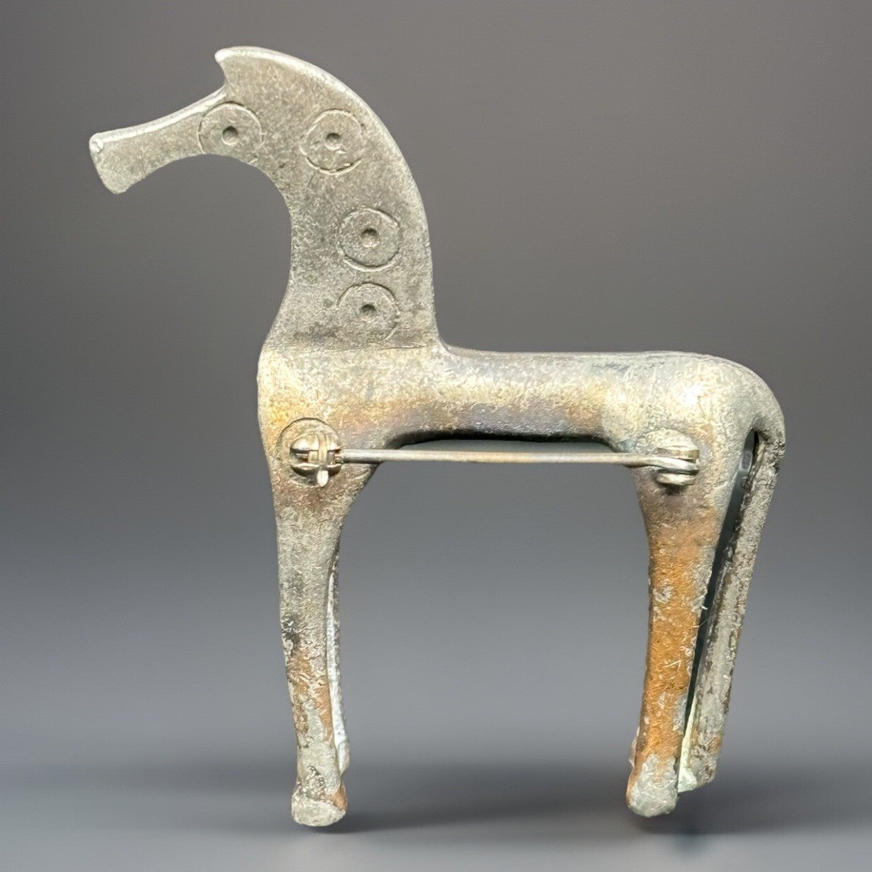 Vintage Museum of Fine Arts 3D Greek Mythical Trojan Horse Silver Tone