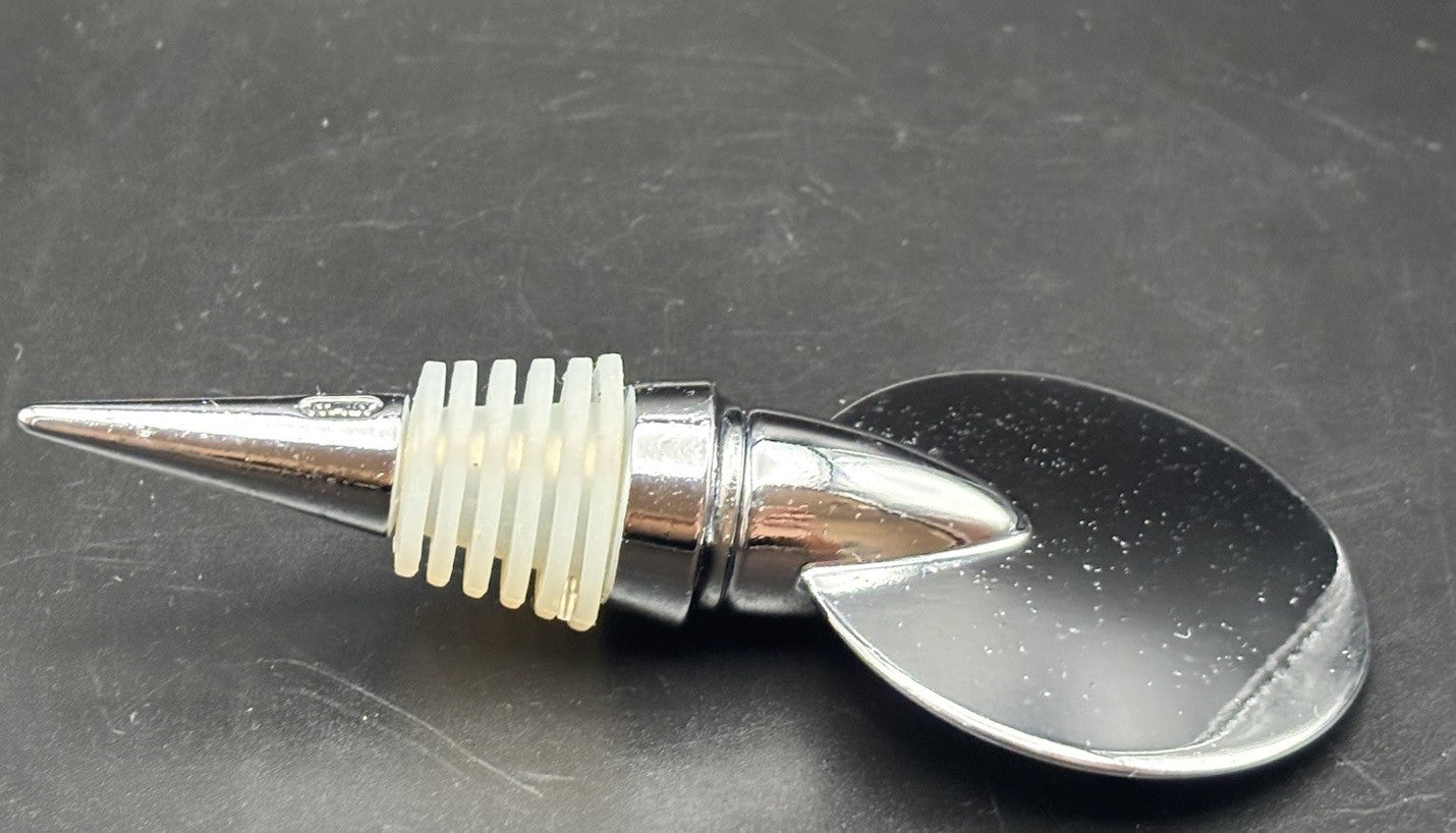 Pedrini Italy Wine Bottle Stopper Stainless Steel Bar Tool