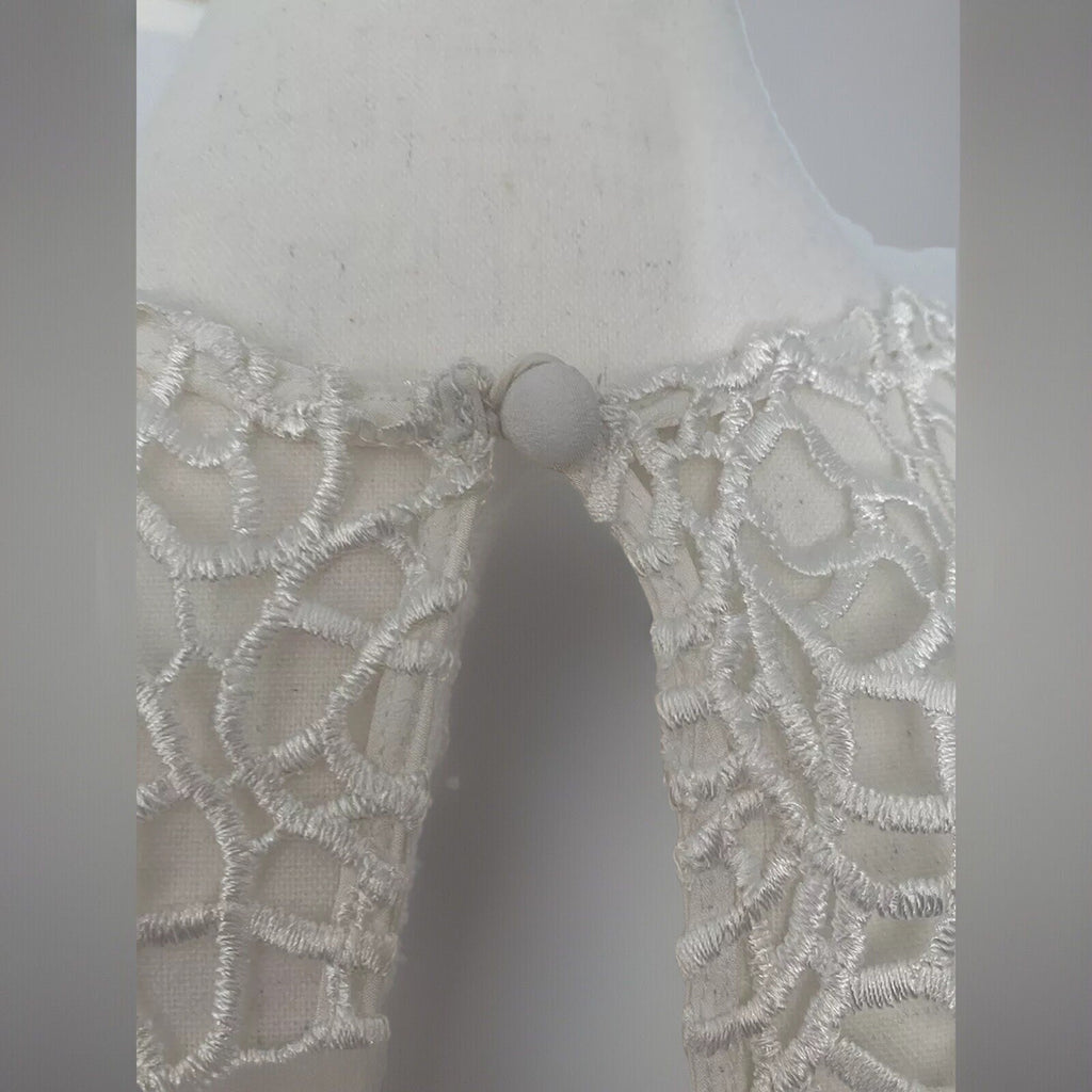 GEORGE White Stunning Valentina Lace Long Formal Dress Size 12 New!