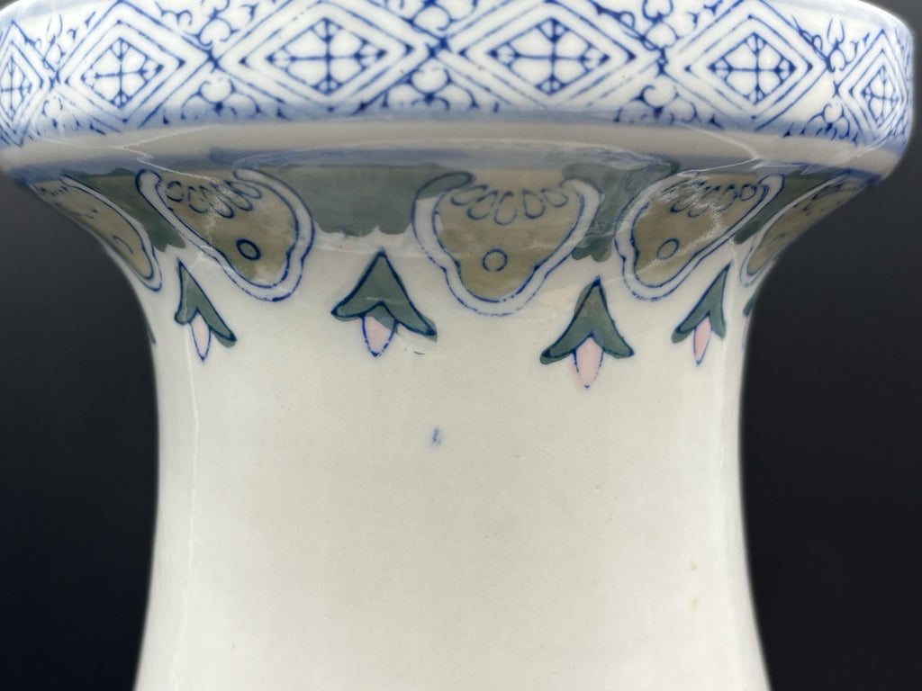 Chinese Jingdezhen Porcelain Vase Hand Painted Birds Peony Floral 42cm Large