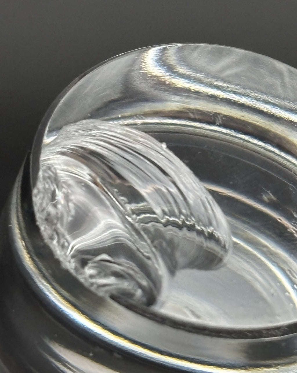 Heavy Clear Glass Bottle Stopper Decanter Plug Vintage Barware Replacement