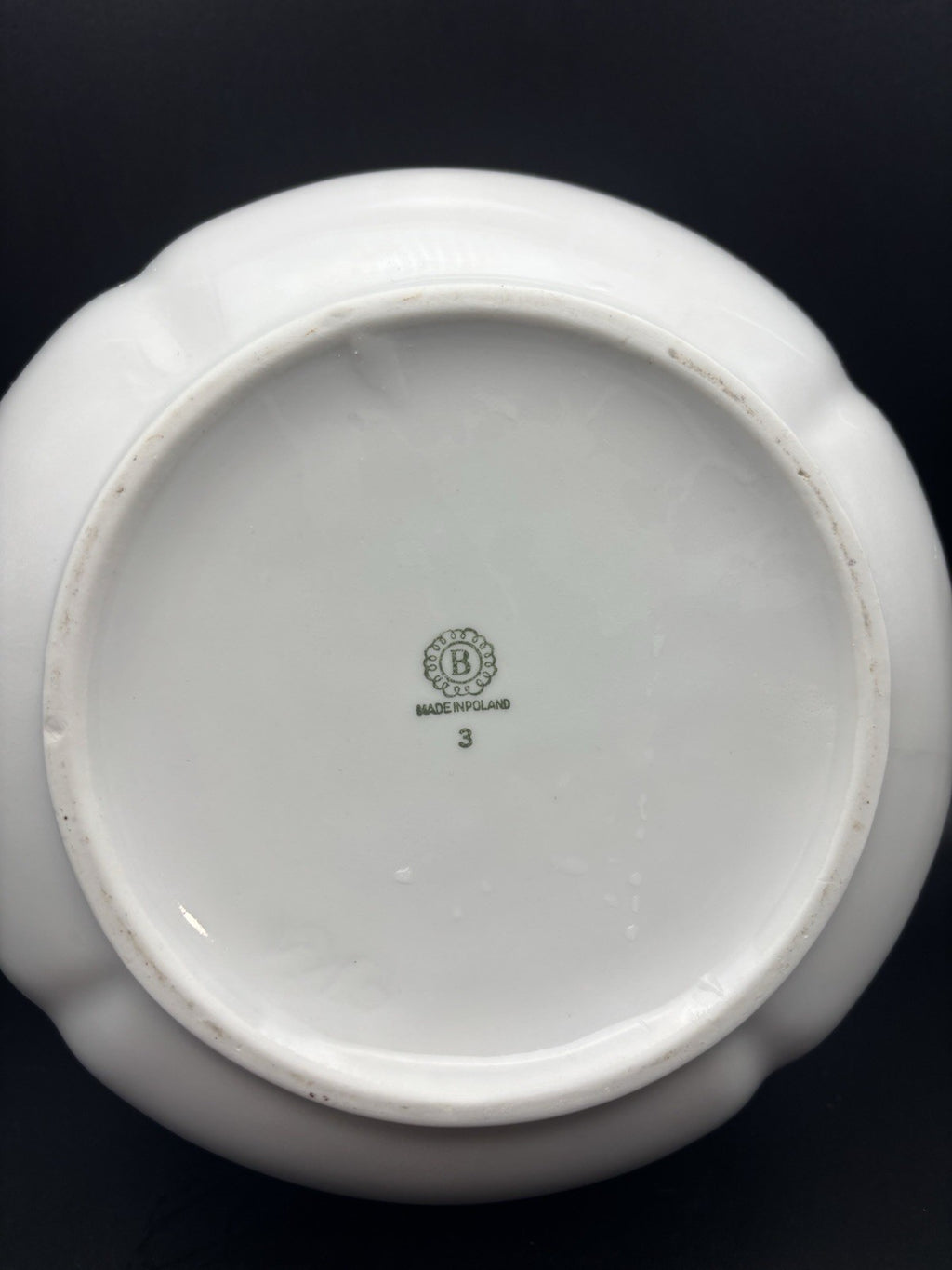 Bogucice Poland Porcelain Lidded Tureen Blue Floral Gold Gilt Rose Lid