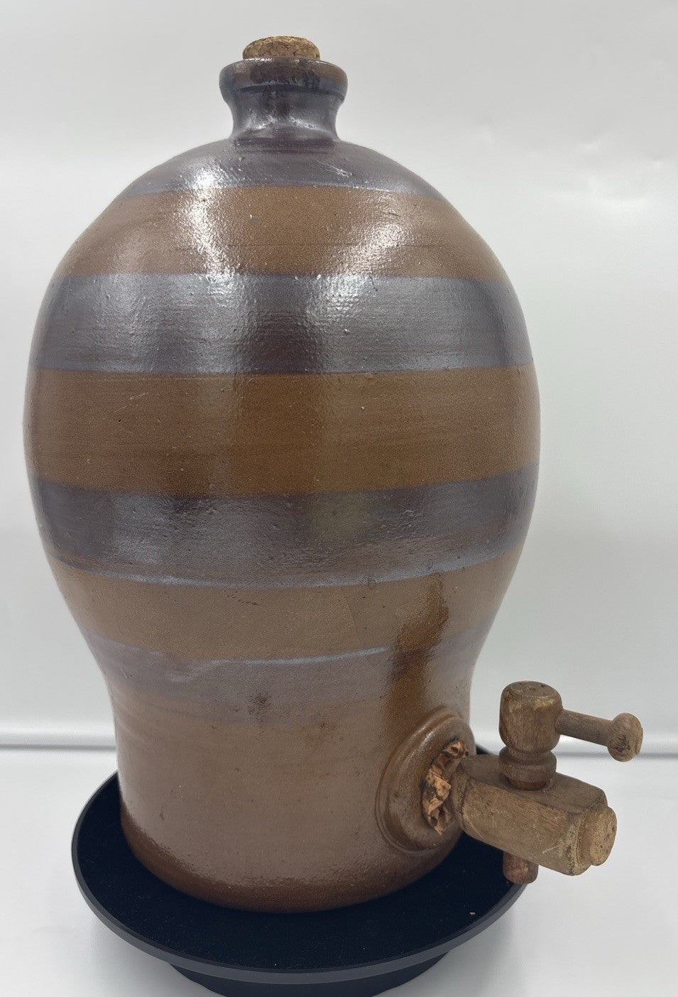 Bendigo Pottery Australian Stoneware Drink Dispenser Jug Tap Epsom 1980 34cm