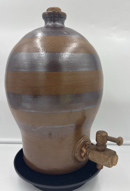 Bendigo Pottery Australian Stoneware Drink Dispenser Jug Tap Epsom 1980 34cm