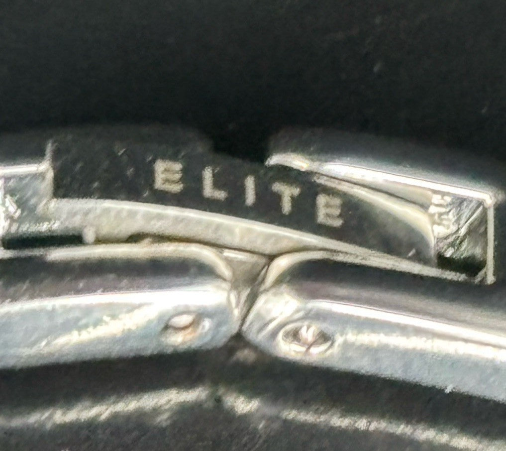 Vintage Elite Faux Pearl Silver Tone Bracelet