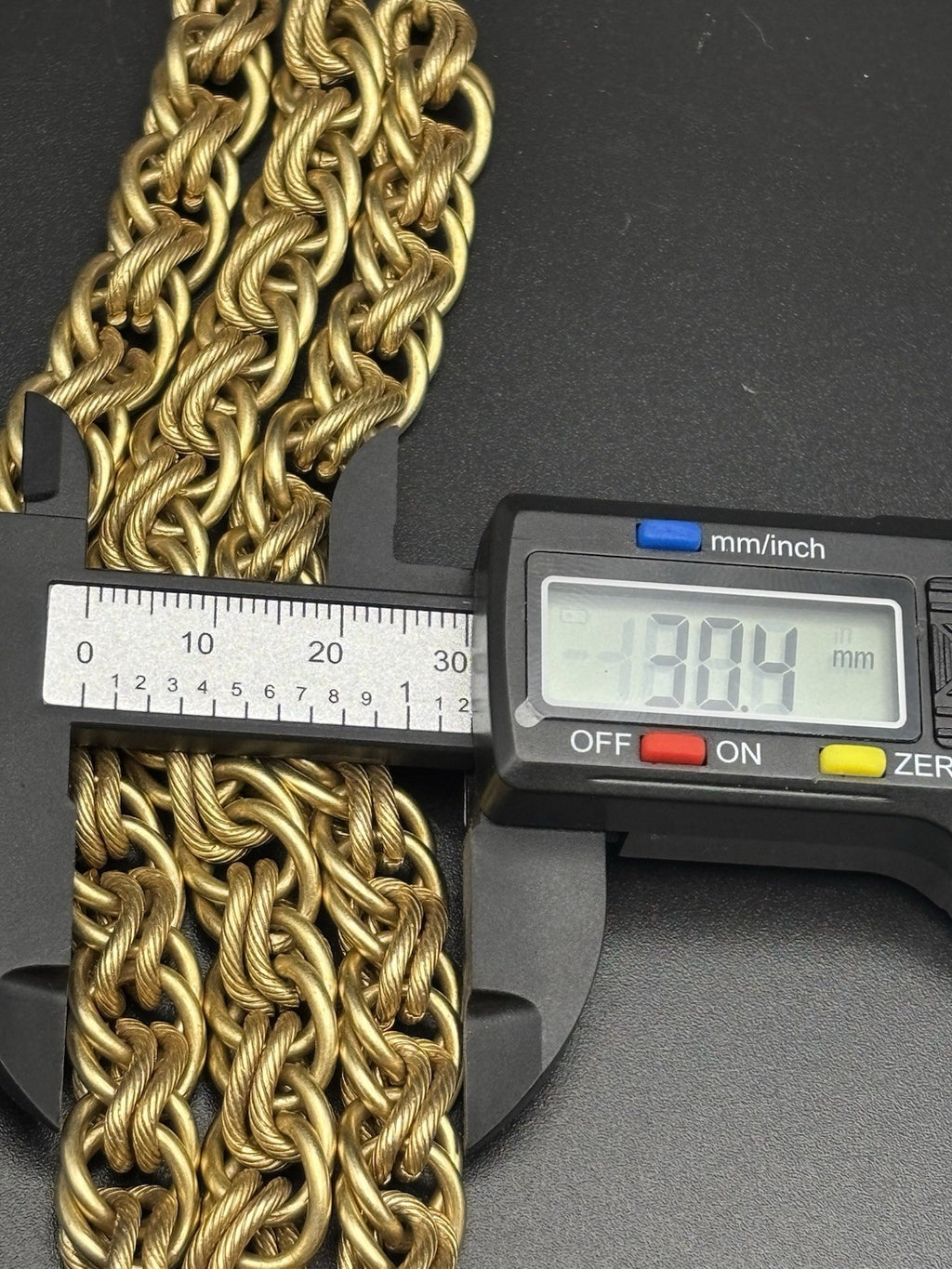 Rare Vintage Oscar De La Renta Multi Chain Bracelet Gold Tone Runway Statement