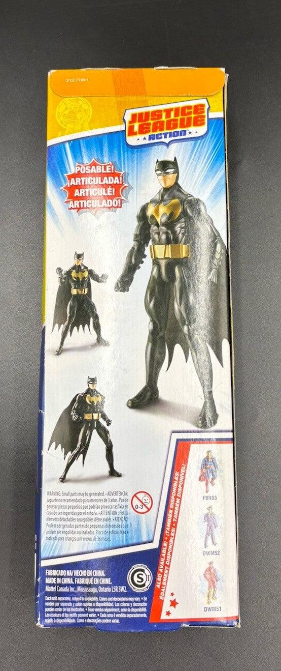 Justice League Action Batman Stealth Shot Black Gold Suit Mattel DC 2016 Figure