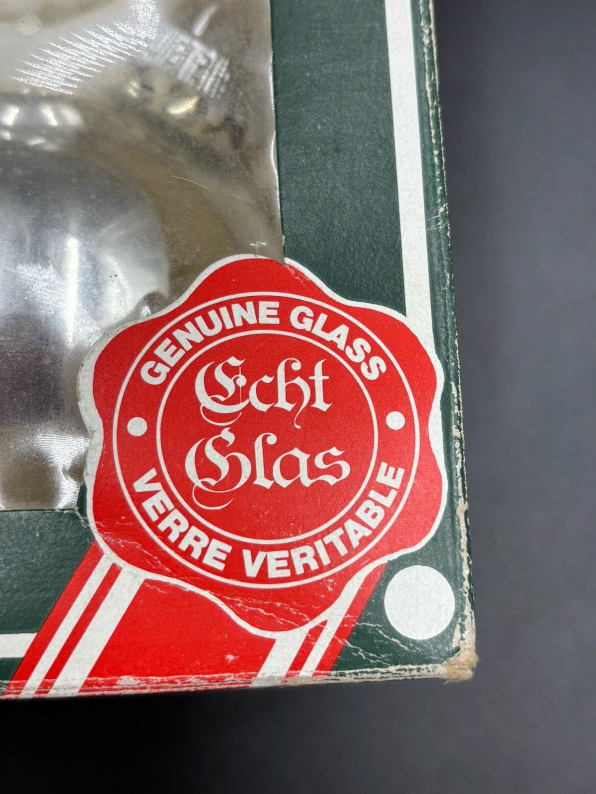 Vintage Tradition Genuine Silver Glass Christmas Baubles Set of 6 West Germany