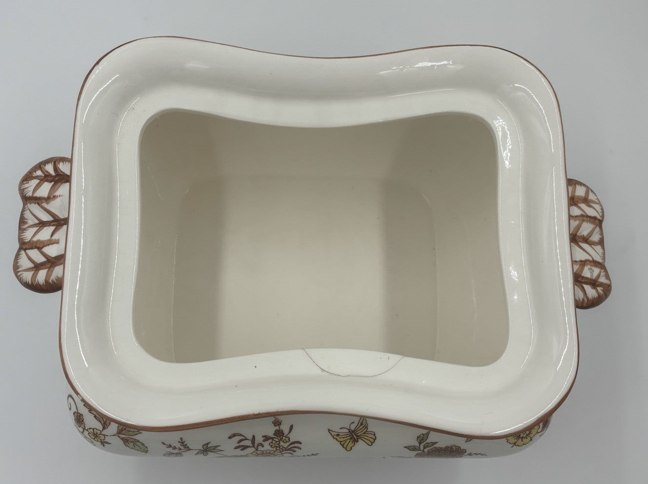 Vintage Soup Tureen Set Floral Transferware Lid Tray Ladle Ceramic