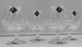 Edinburgh Crystal Cut Lead Brandy Balloon Glasses Set of 4 Scotland Vintage
