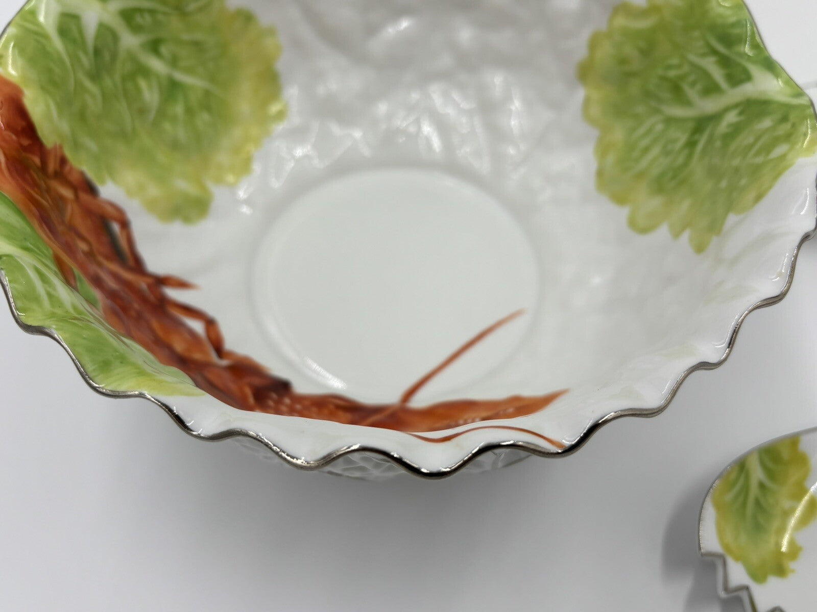 Rare Noritake Lobster Salad Bowl Set Vintage Japan Porcelain Serving Dish