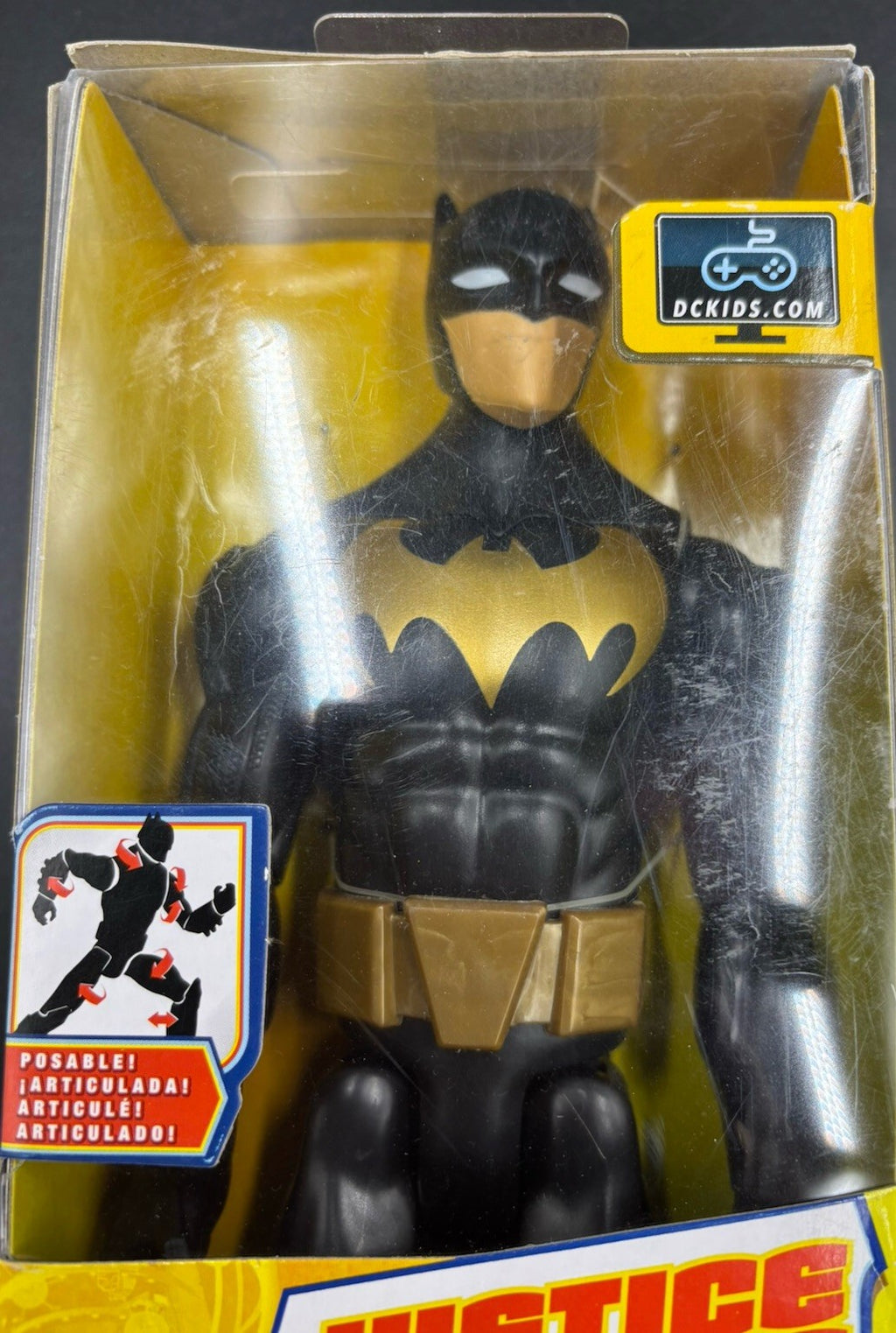 Justice League Action Batman Stealth Shot Black Gold Suit Mattel DC 2016 Figure