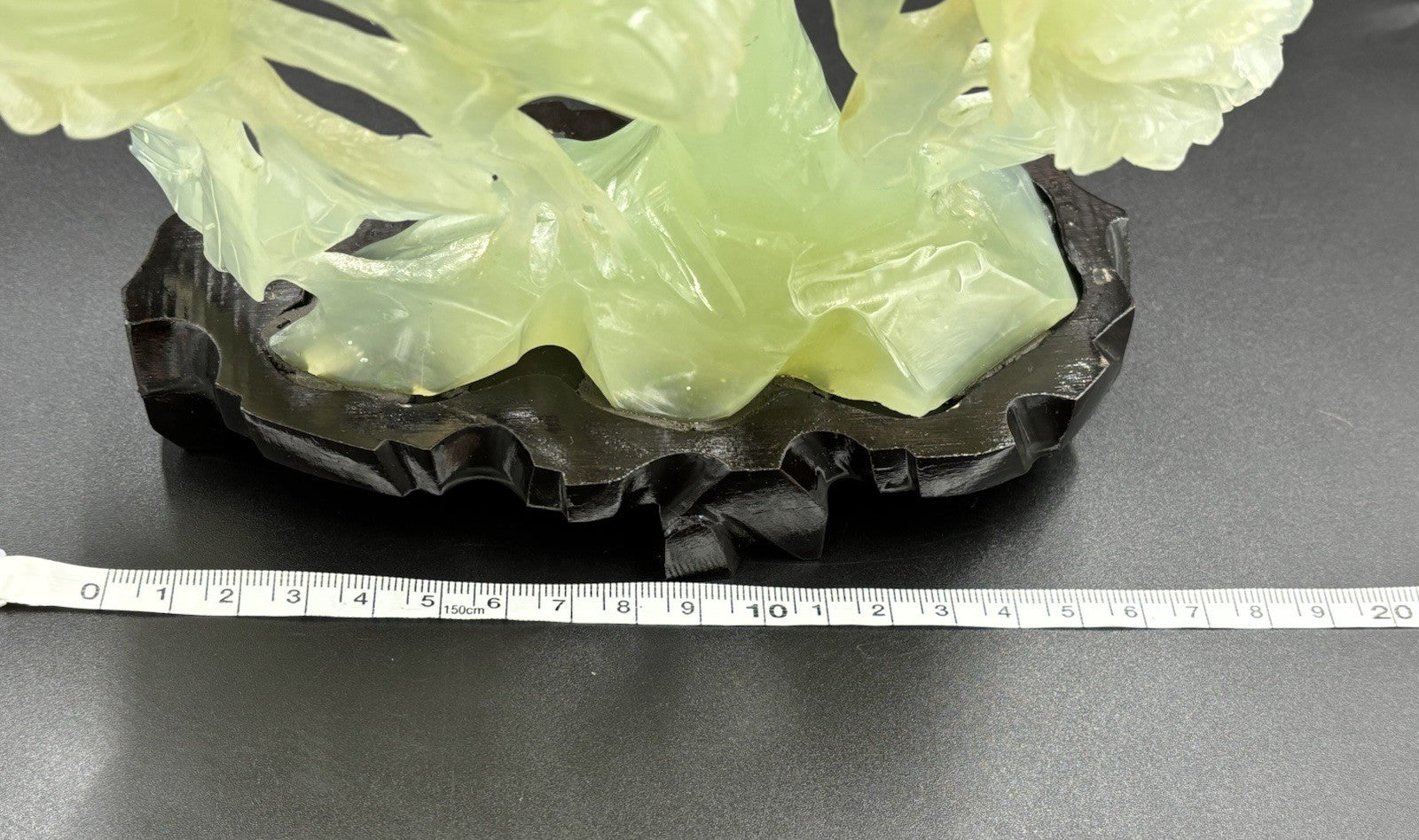 Large Chinese Jadeite Jade Bird Floral Carving Hand Carved Display Sculpture