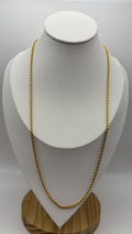 Vintage Trifari TM Gold Tone Rope Chain Necklace Signed Classic Twist Link 60cm