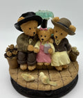 Vintage Avon Beary Bear 1998 Figurine – “Beary Bird Feeding Day”