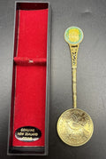 New Zealand 1990 Exhibition Coin Spoon Tui 1963 Penny Original Case