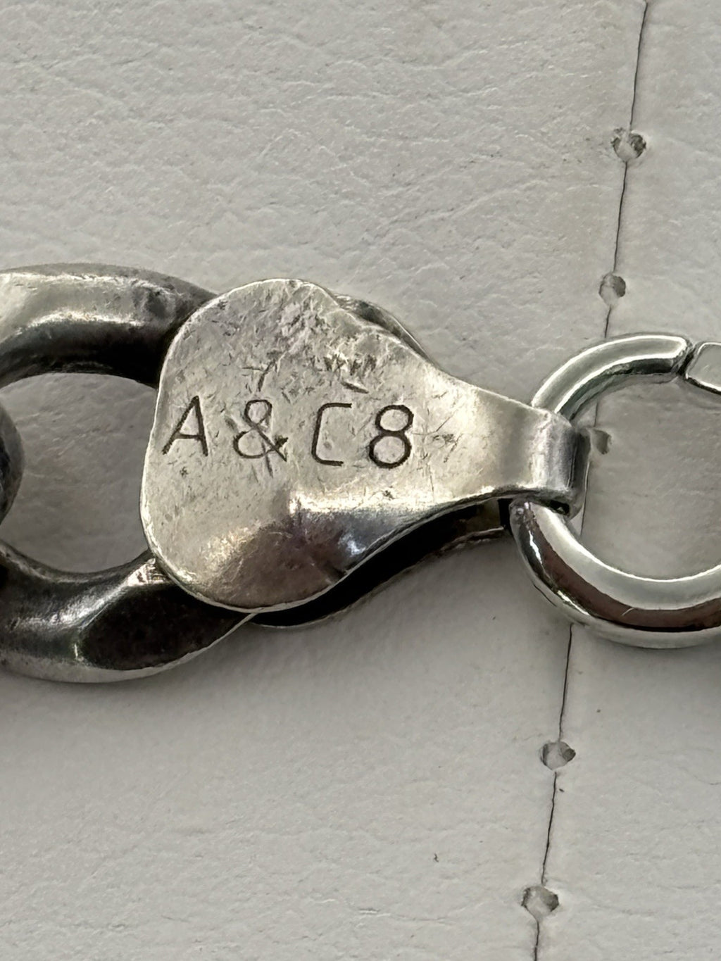 Vintage Italian Sterling Silver Curb Chain 7.1mm Necklace 51g Heavy 925 Italy