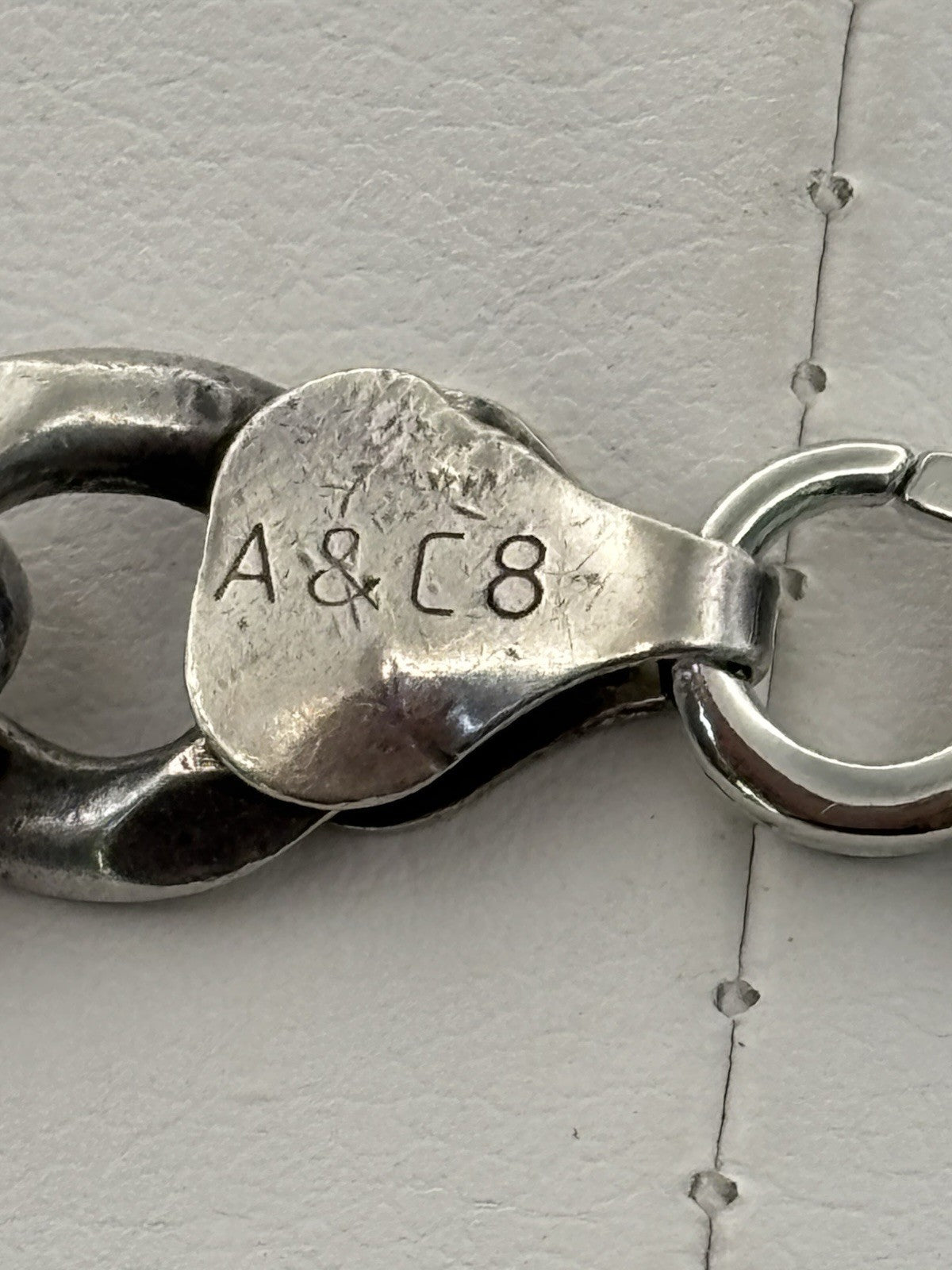 Vintage Italian Sterling Silver Curb Chain 7.1mm Necklace 51g Heavy 925 Italy
