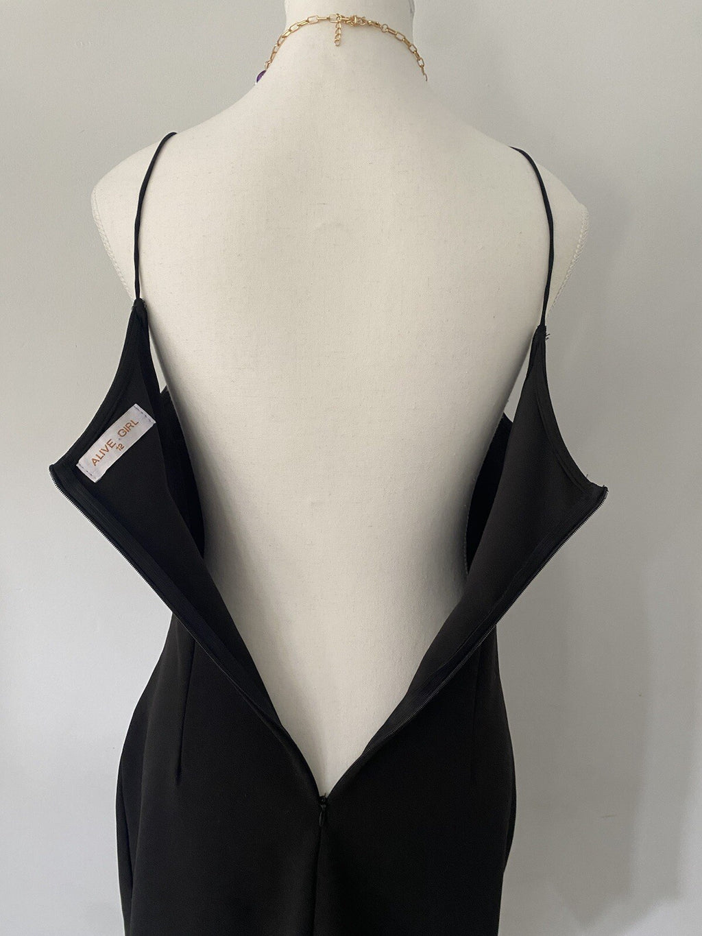 Alive Girl Black Evening Dress Size 12