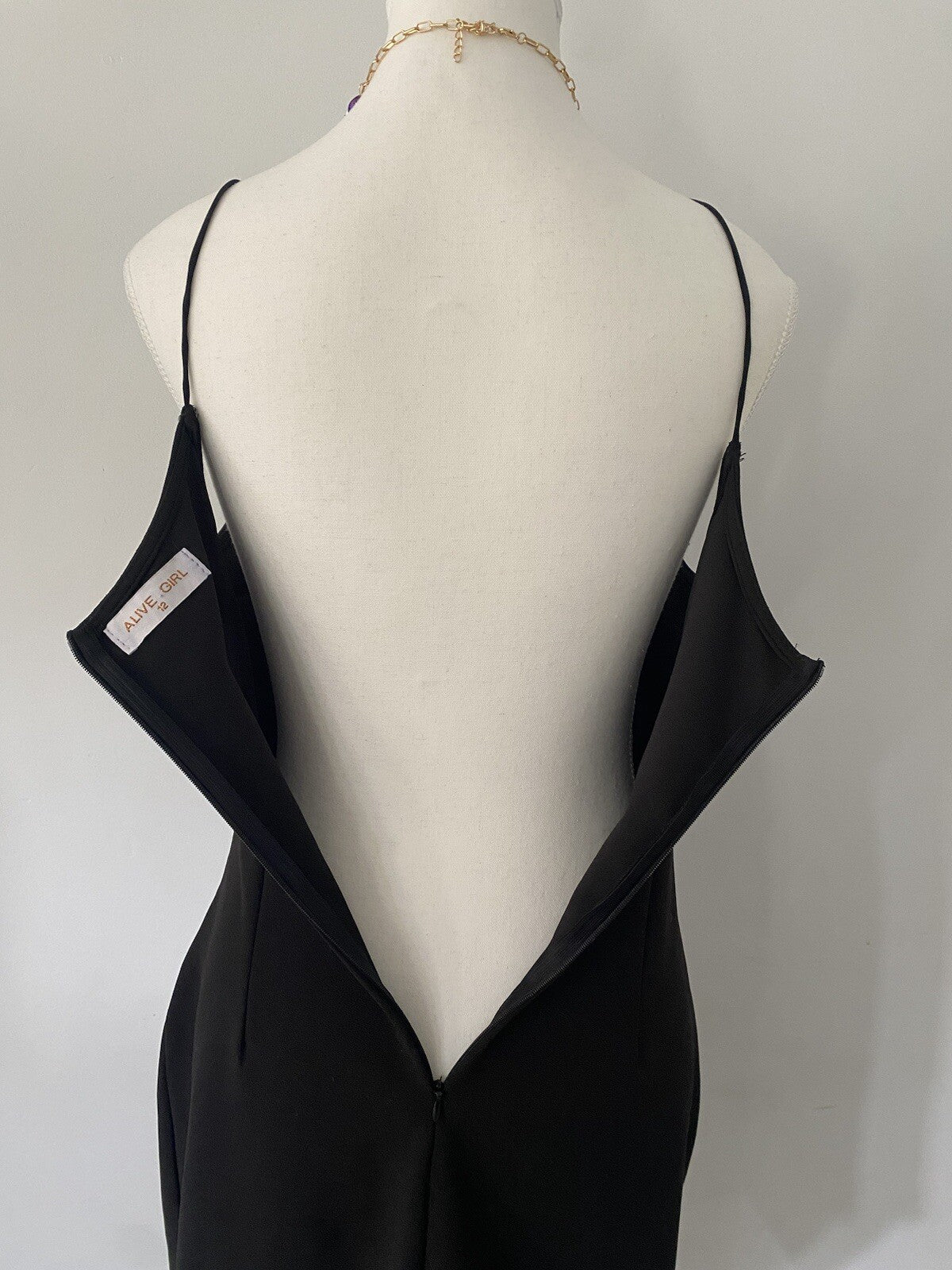 Alive Girl Black Evening Dress Size 12